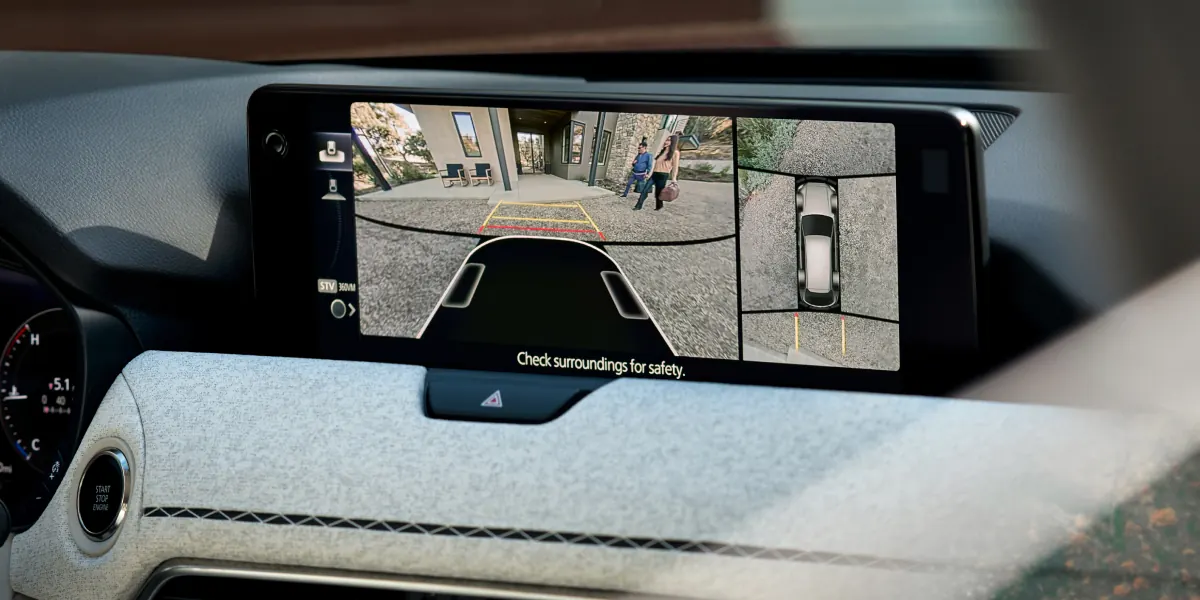 2027 Mazda CX-90 360° View Monitor on the center display | Bill Marine Mazda in Springfield OH